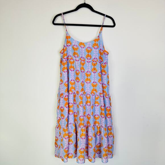 J. Marie The Violet Midi Dress Size Medium - Picture 3 of 8